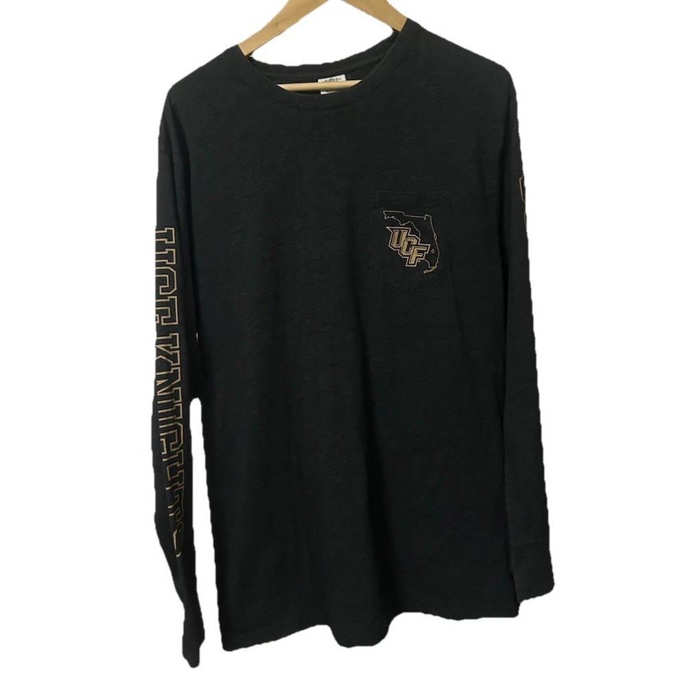 UCF (University of Central Florida) KNIGHTS Black XL long sleeves Logo T-shirt
